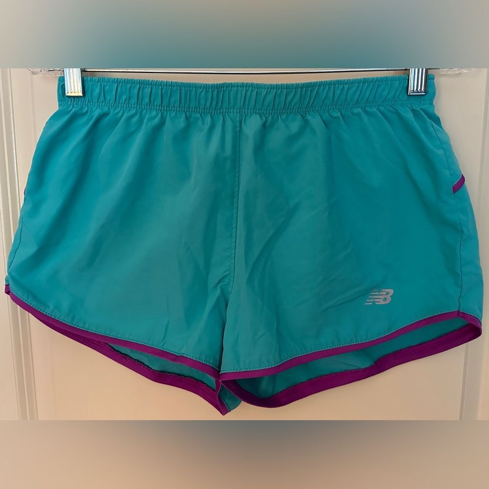 New Balance B Dry Teal Running Shorts Women's Sz S
